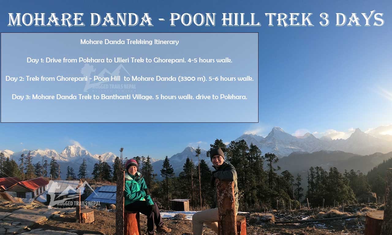 3 days trek in pokhara mohare danda trek